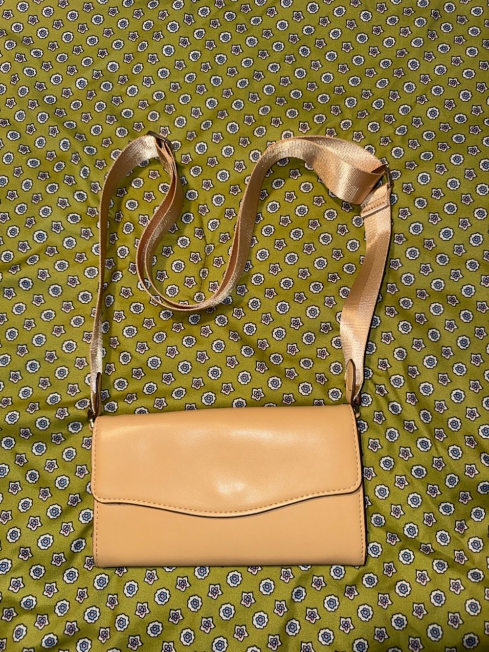 a new day Smooth Light Tan Crossbody Bag